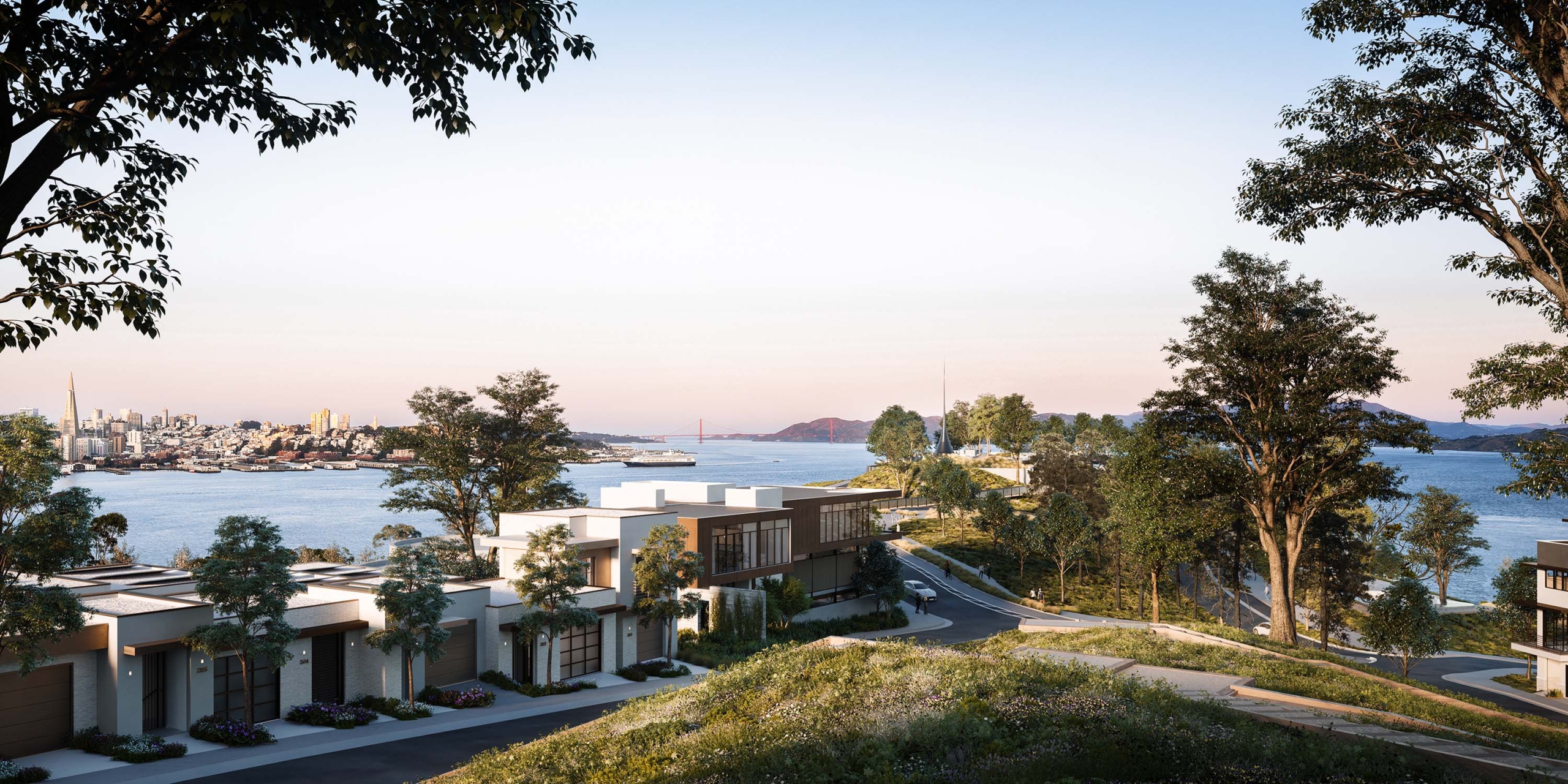 Yerba Buena Island San Francisco Seaside Hilltop Luxury Townhome residences for sale