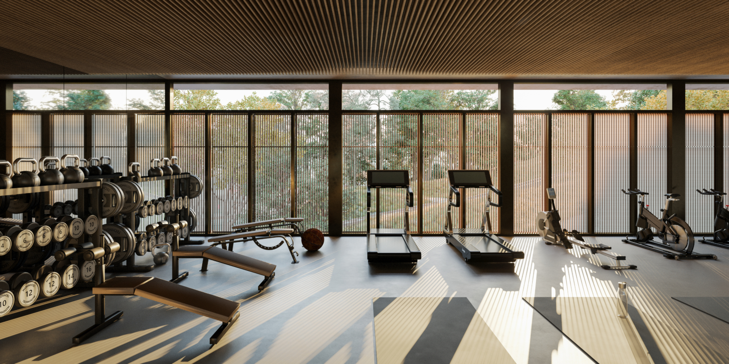 Gym amenities in Luxury condominiums Yerba Buena Island San Francisco residences for sale