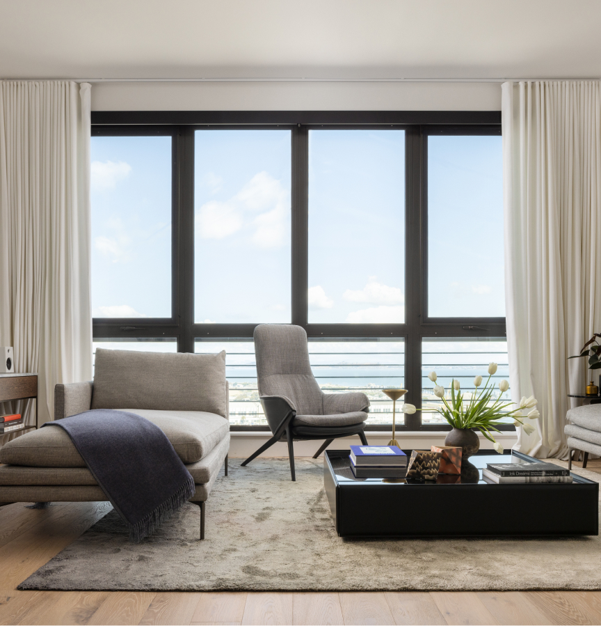 interior living area Yerba Buena Island San Francisco Luxury condominium for sale